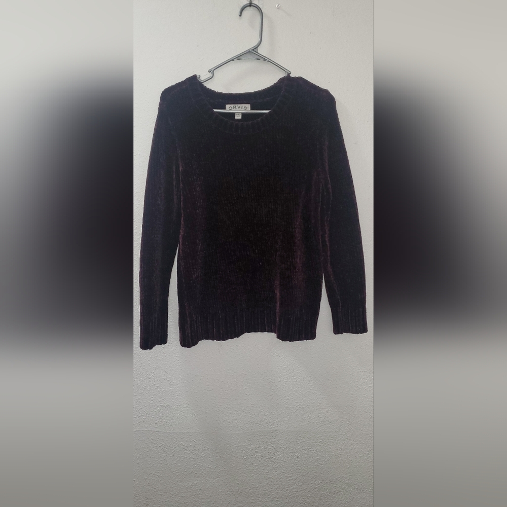 ORVIS Velvet Purple Sweater (Oversized)